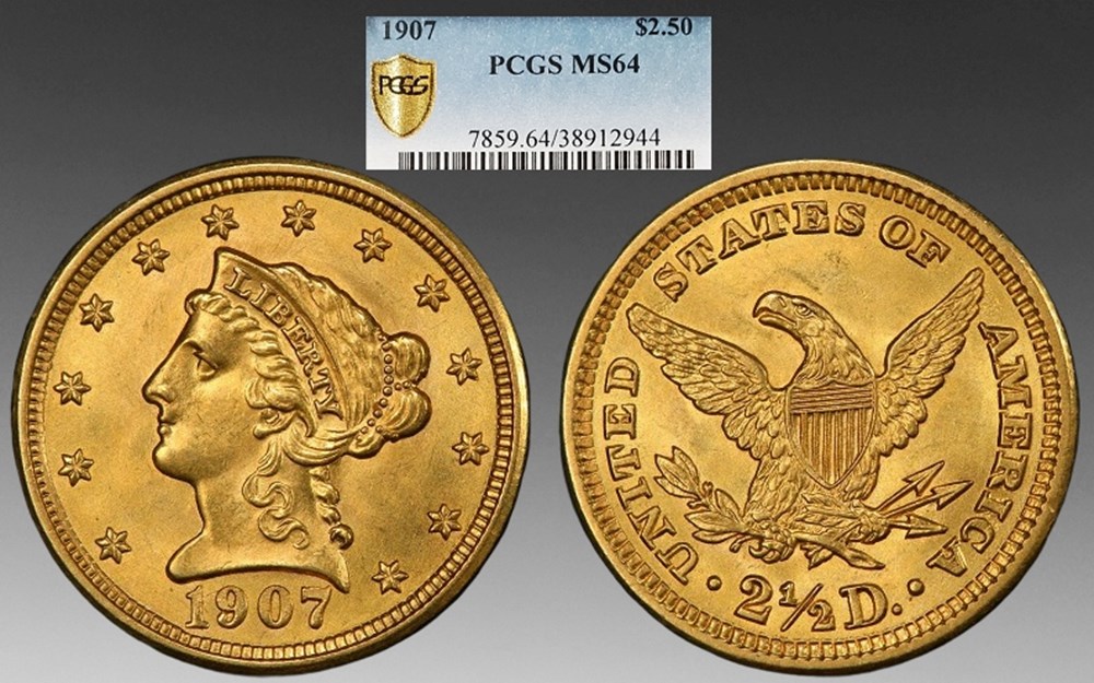 coins world united states 1907 gold liberty head quarter eagle 2 50