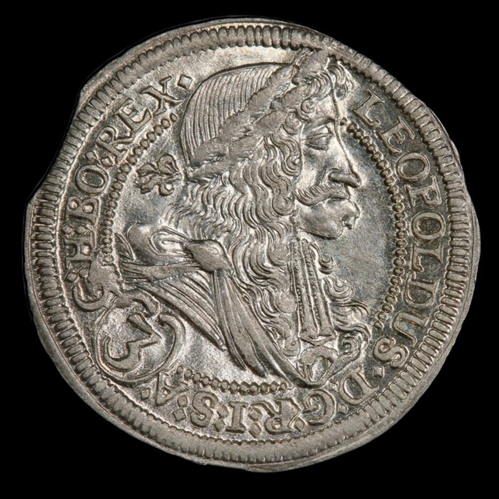Austria: 1700-IA silver 3-kreuzer of Leopold I ("The Hogmouth") 3 coins european medieval to holy roman empire austria 1700 ia silver 3 kreuzer of leopold i the hogmouth