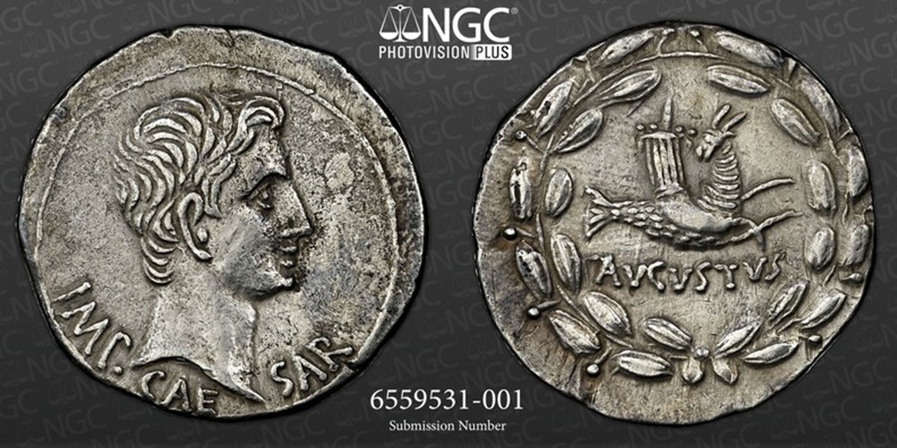 Roman Empire (Ephesus): ca. 25-20 BC silver cistophorus of Augustus 2 coins ancient romans provincial roman empire ephesus ca 25 20 bc silver cistophorus of augustus