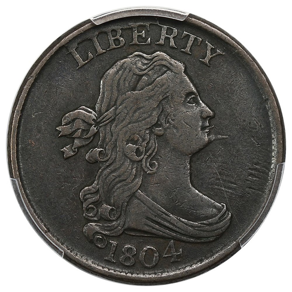 United States: 1804 copper Draped Bust half cent, "Spiked Chin" variety 3 coins world united states 1804 copper draped bust half cent spiked chin variety