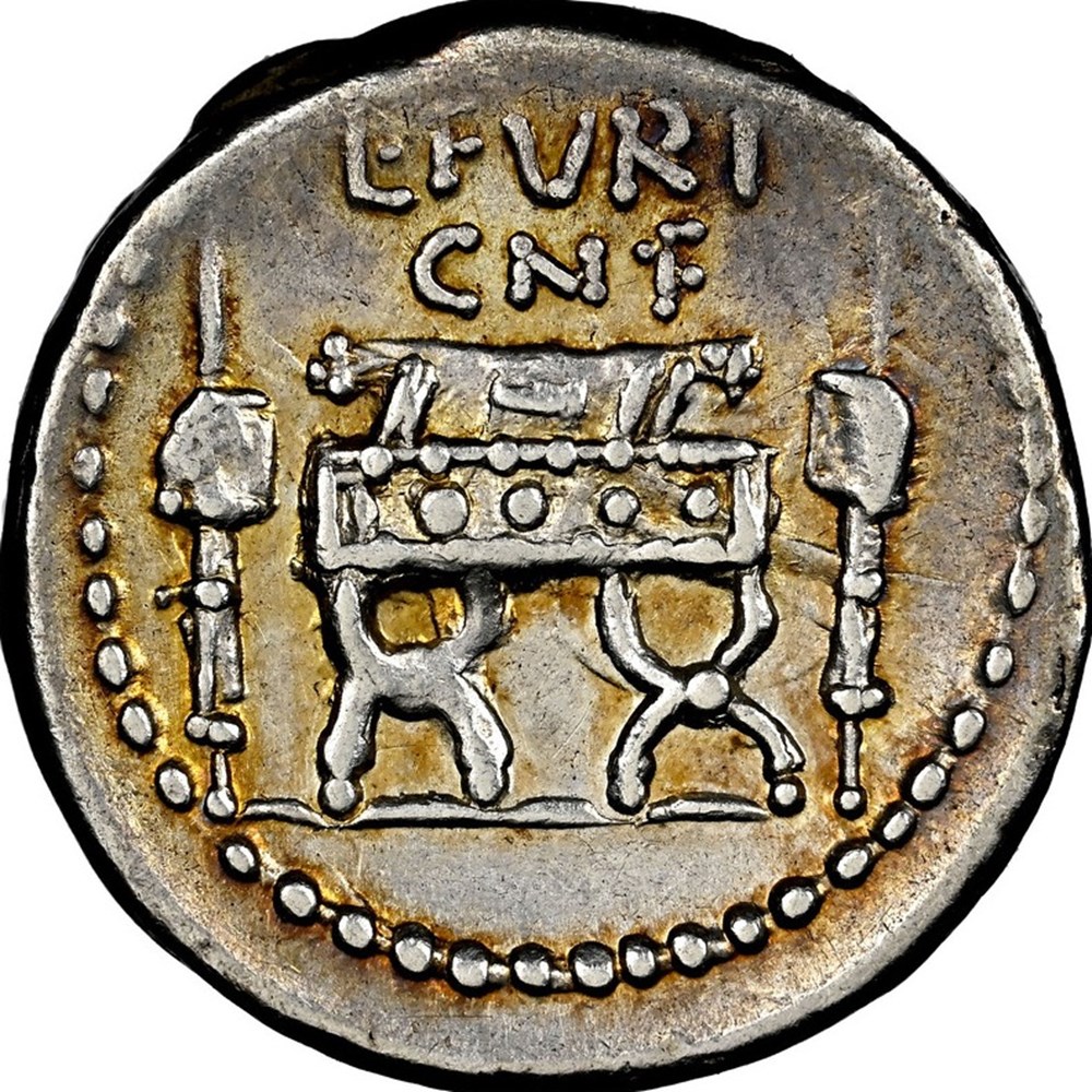 coins ancient to romans imperial and republican roman republic ca 63 bc silver denarius of l furius brocchus
