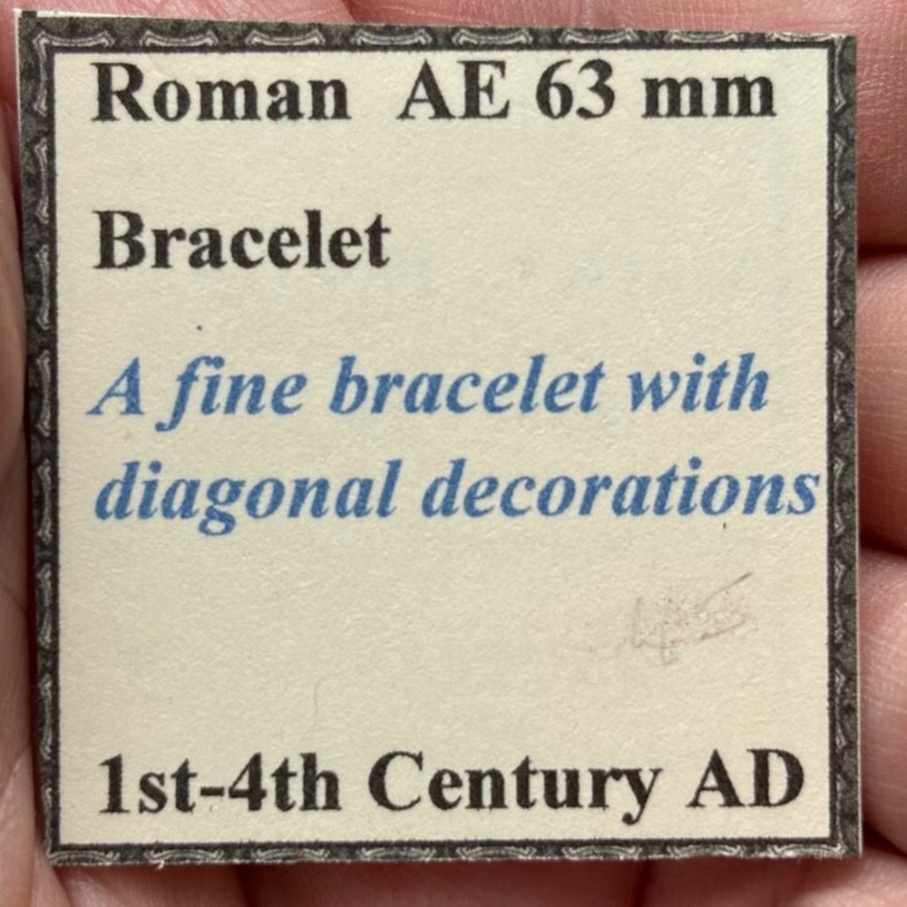 antiquities archaeology europe artifact ca 1 400 ad roman bronze bracelet
