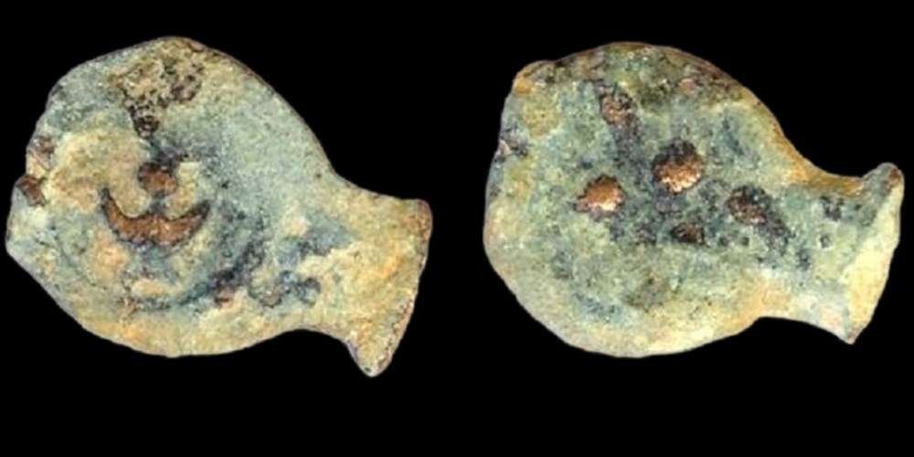Judaea: bronze lepton of Alexander Jannaeus, ca. 103-76 BC (the biblical "Widow's mite") 2 coins antique judaea bronze lepton of alexander jannaeus ca 103 76 bc the biblical widos mite