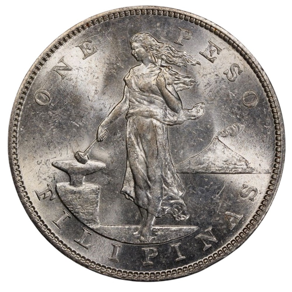 Philippines (U.S. Administration): 1904-S silver peso, large type 3 coins world philippines u s administration 1904 s silver peso large type