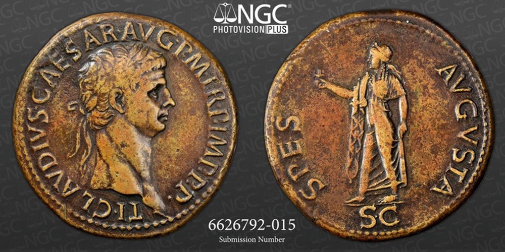 Roman Empire: ca. 41-54 AD bronze sestertius of Claudius 2 coins ancient to romans imperial and republican roman empire ca 41 54 ad bronze sestertius of claudius
