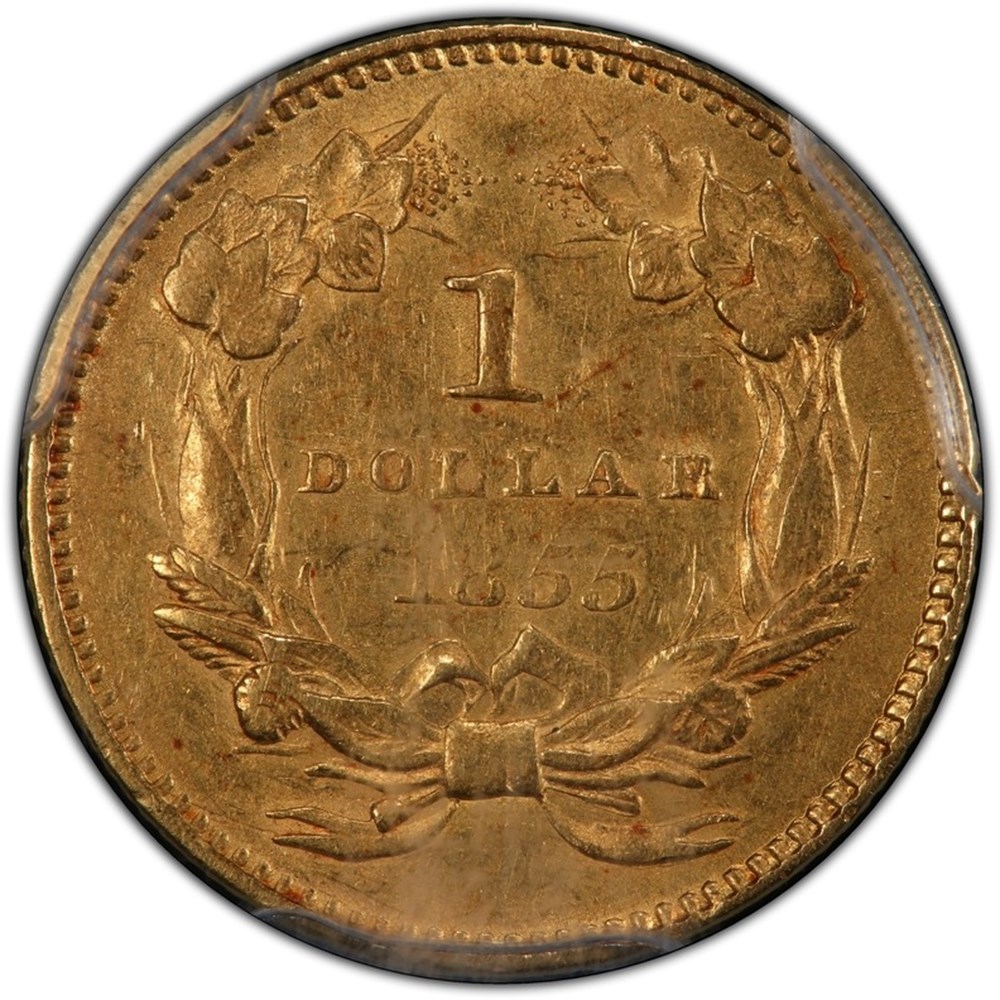 United States: 1855 gold dollar, Type 2, Small Indian Head 4 coins world united states 1855 gold dollar type 2 small indian head
