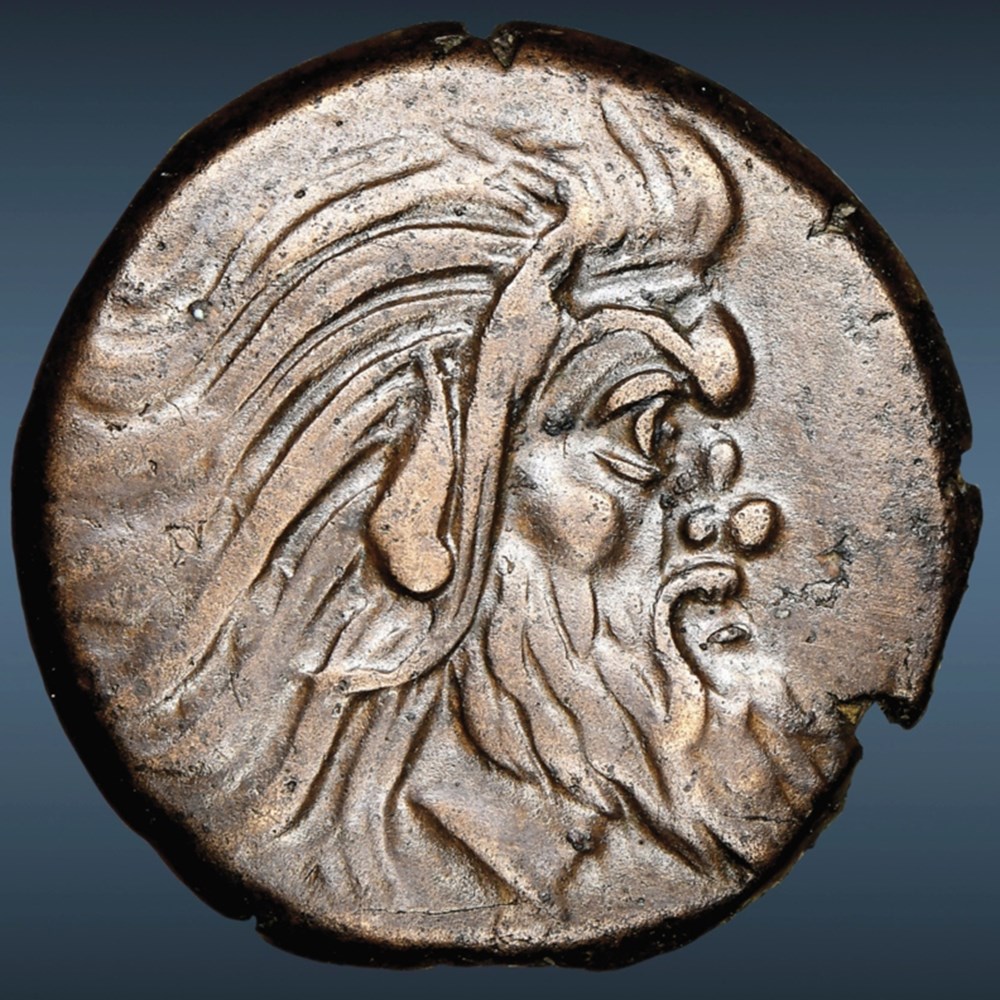 Greece (Thrace, Pantakapaion): ca. 310-303 BC bronze Æ21 3 coins ancient to greek greece thrace pantakapaion ca 310 303 bc bronze 21
