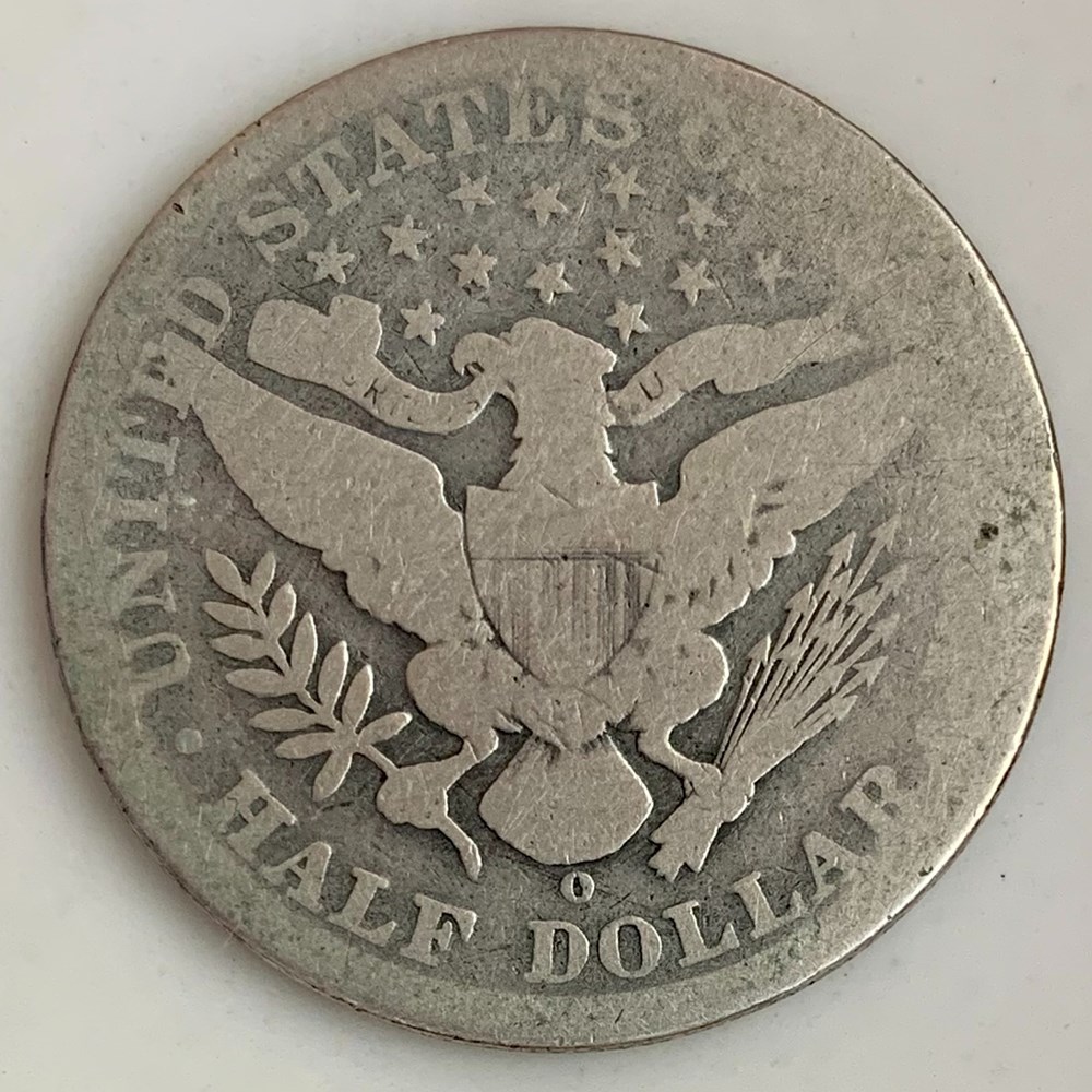 coins world united states silver barber half dollar 1899 o