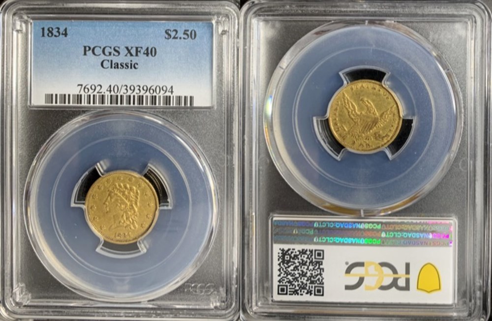 coins world united states 1834 gold classic head quarter eagle 2 50