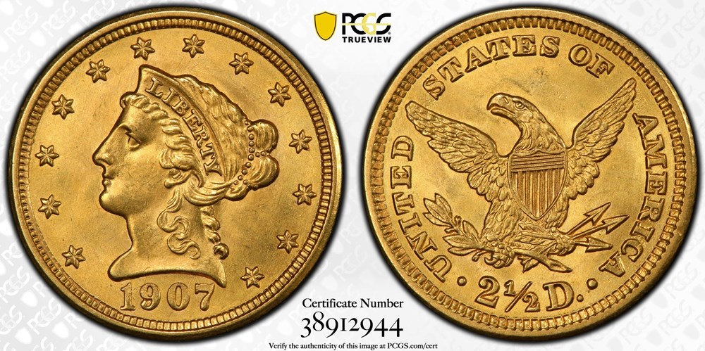 coins world united states 1907 gold liberty head quarter eagle 2 50