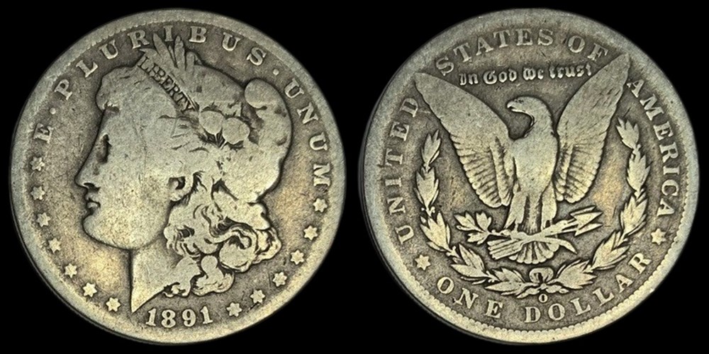coins world united states silver morgan dollar 1891 o