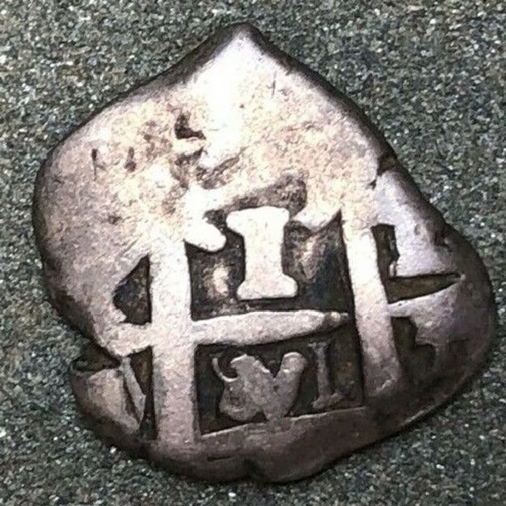 Bolivia (Spanish Colonial, Potosí): silver 1-real, "cob" type, no date (circa early 1700s) 3 coins colonies bolivia spanish colonial potosi silver 1 real cob type no date circa early 1700s