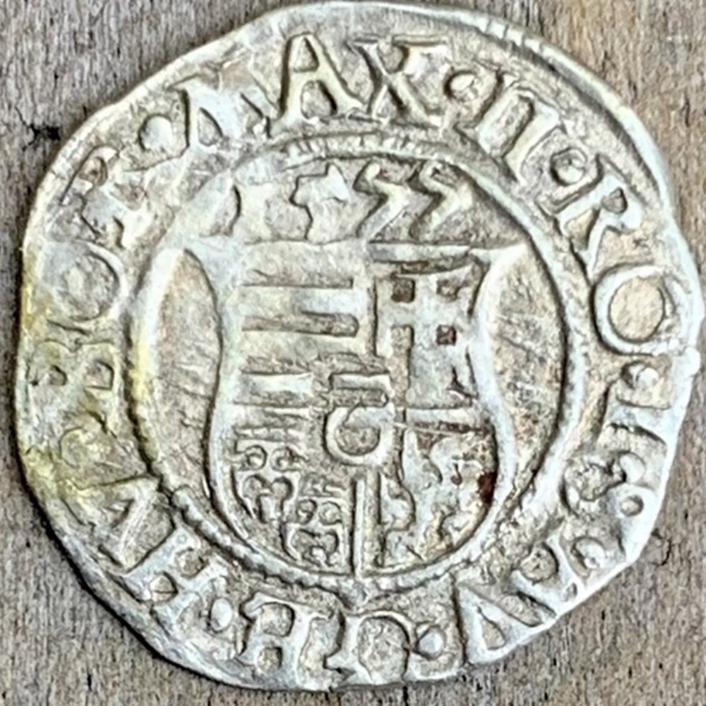 Hungary: silver “Madonna & Child” denar of Rudolf II, 1577-KB 4 coins european medieval to hungary silver madonna child denar of rudolf ii 1577 kb