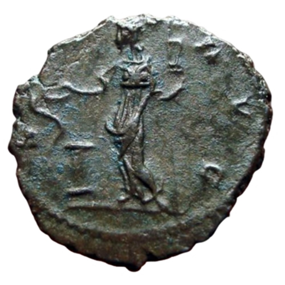 Roman Empire (Gallic Secessionist): bronze antoninianus of Victorinus, Cologne mint, ca. 270-271 AD 5 coins ancient romans imperial and republican roman empire gallic secessionist bronze antoninianus of victorinus cologne mint ca 270 271 ad
