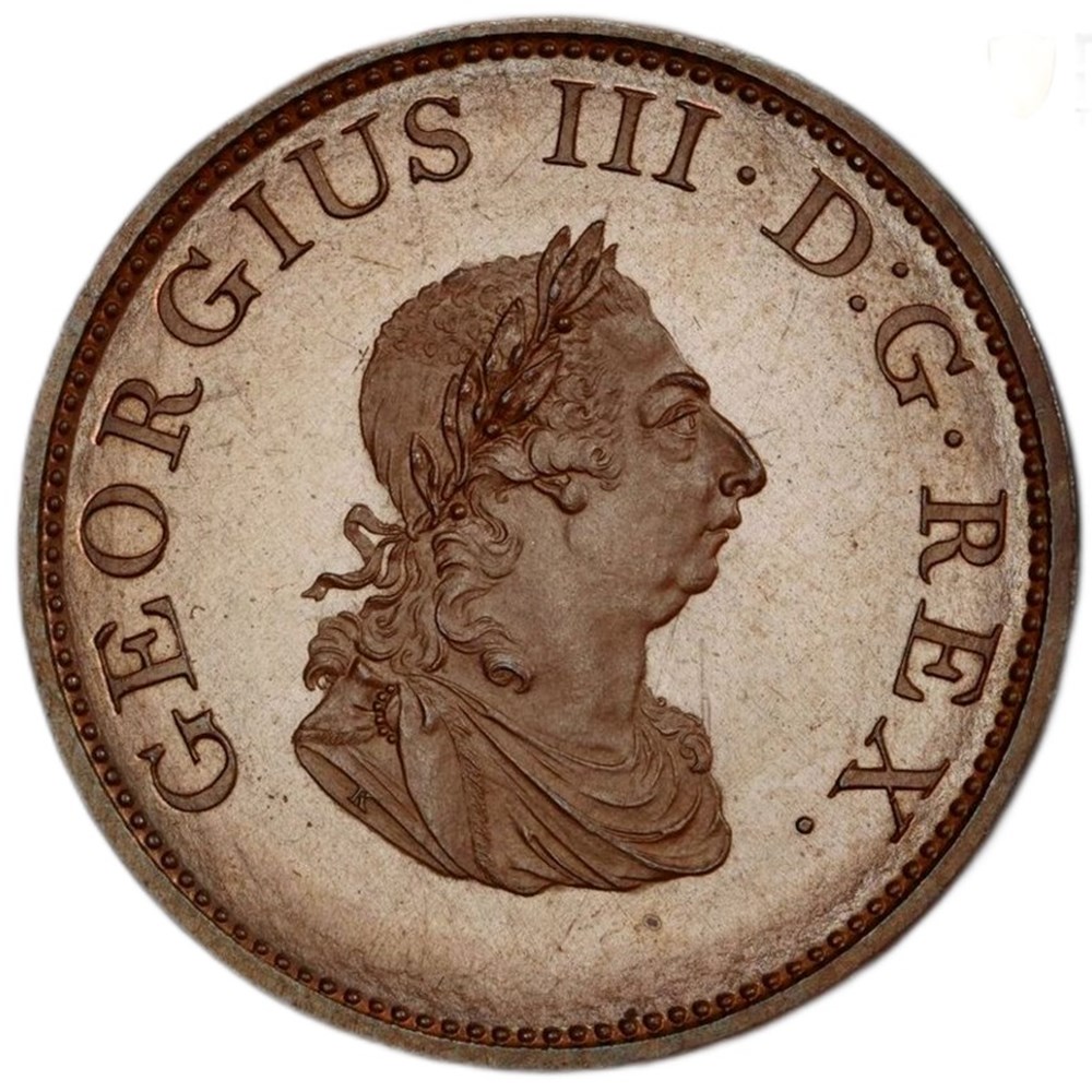 Ireland: 1805 bronzed copper proof halfpenny of George III, Soho Mint 3 coins world ireland 1805 bronzed copper proof halfpenny of george iii soho mint
