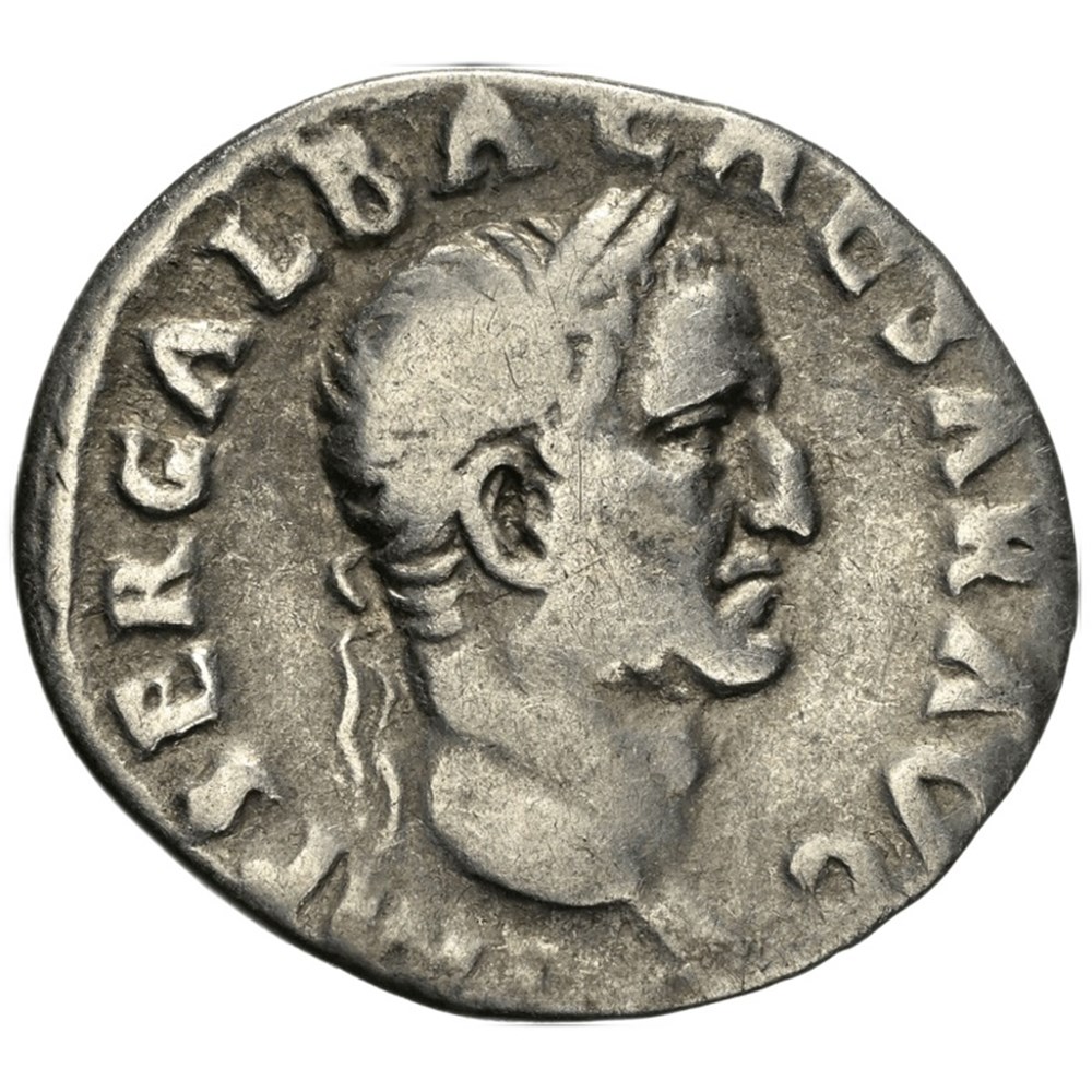 Roman Empire: ca. 68-69 AD silver denarius of Galba 3 coins ancient to romans imperial and republican roman empire ca 68 69 ad silver denarius of galba