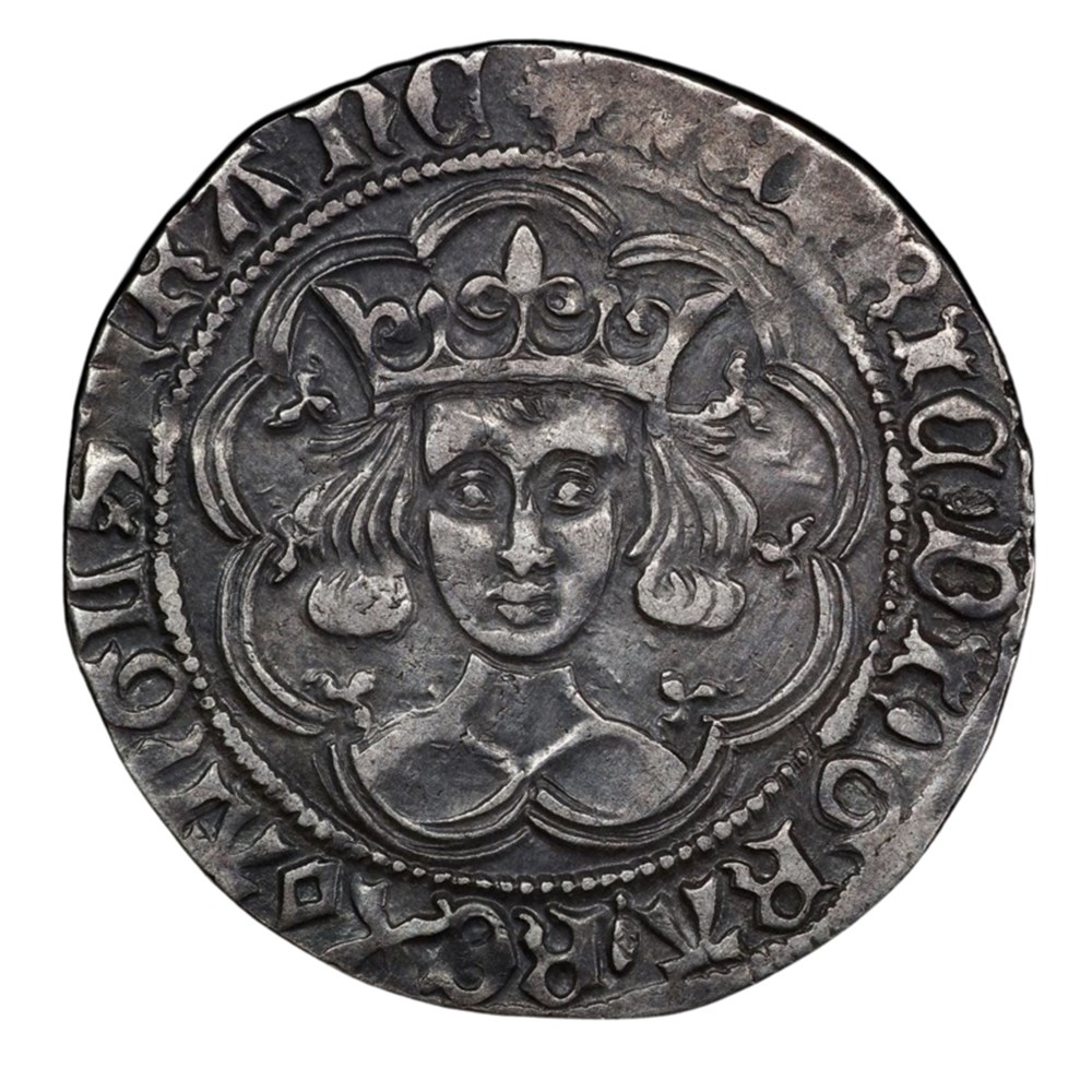 England: ca. 1431-1432 silver groat of Henry VI, from the Reigate Hoard found in Surrey 3 coins european medieval to kingdom england ca 1431 1432 silver groat of henry vi from the reigate hoard found in surrey