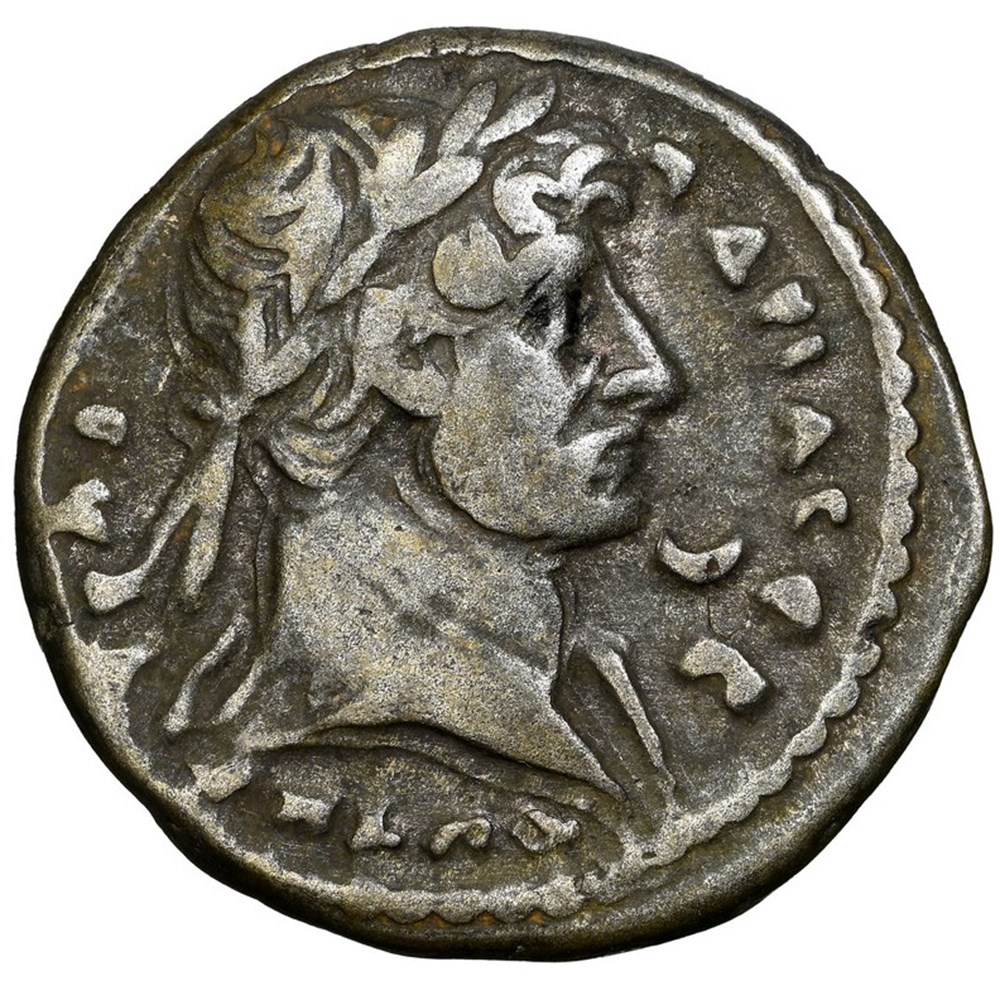 Roman Egypt (Alexandria): ca. 121-122 AD billon tetradrachm of Hadrian; canopic jar of Osiris 3 coins roman egypt alexandria ca 121 122 ad billon tetradrachm of hadrian canopic jar of osiris