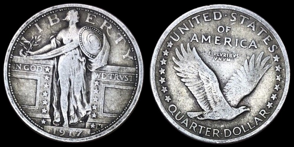 coins world united states silver standing liberty quarter 1917 type 1
