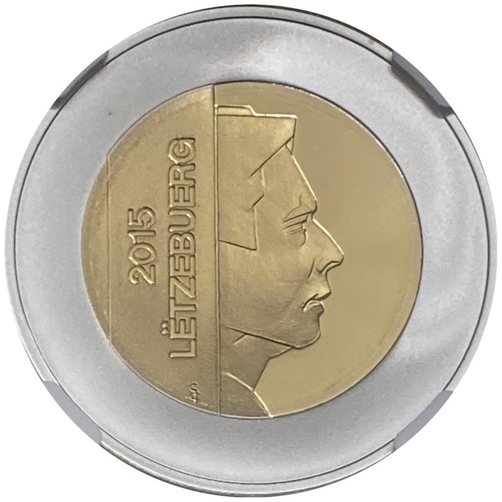 Luxembourg: 2015 proof bimetallic (silver & Nordic gold) 5 euros of Henri I, European Wildcat 3 coins to luxembourg 2015 proof bimetallic silver nordic gold 5 euros of henri i european wildcat