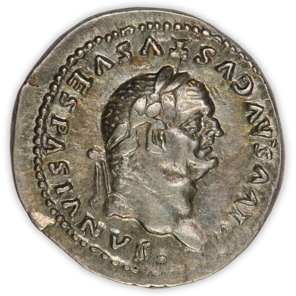 Roman Empire: ca. 80-81 AD silver denarius of Vespasian; commemorative issue struck by Titus 3 coins ancient to romans imperial and republican roman empire ca 80 81 ad silver denarius of vespasian commemorative issue struck by titus
