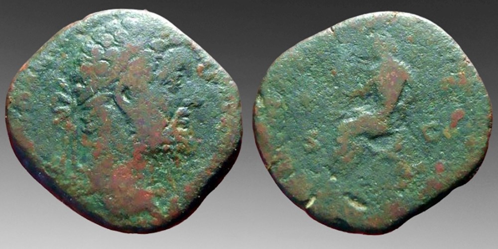 Roman Empire: bronze sestertius of Commodus, ca. 177-192 AD coins ancient to romans imperial and republican roman empire bronze sestertius of commodus ca 177 192 ad