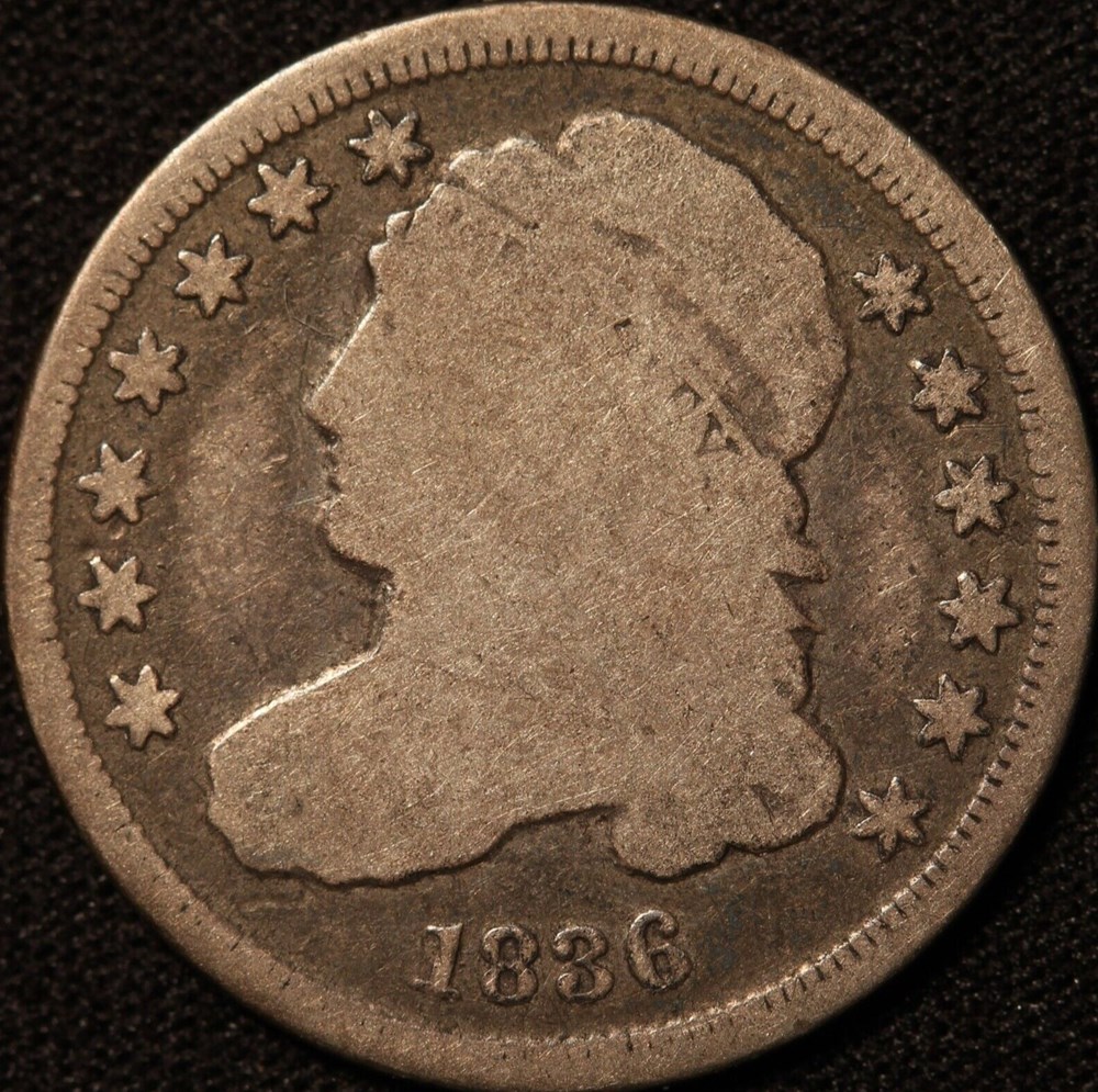 coins world united states 1836 silver capped bust dime