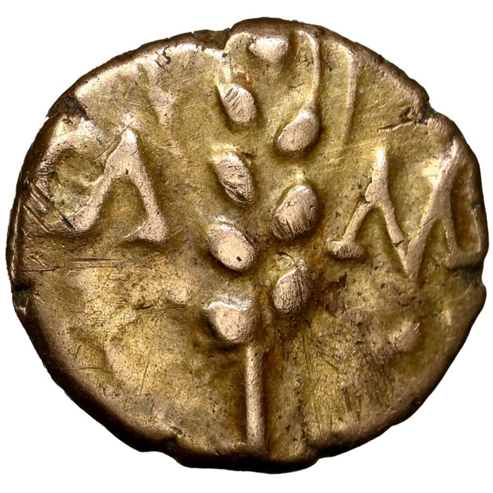 coins celtic tribes catuvellauni trinovantes ca 8 41 ad gold quarter stater of cunobelin