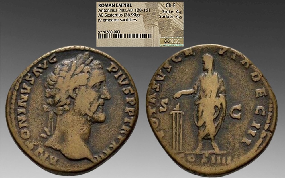 Roman Empire: Bronze Sestertius Of Antoninus Pius, Struck