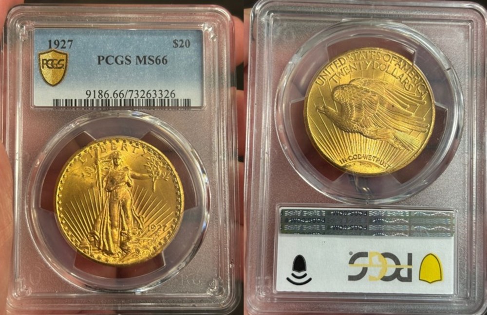 United States: 1927 gold Saint-Gaudens double eagle ($20.00) 5 coins world united states 1927 gold saint gaudens double eagle 20 00