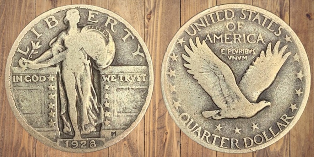 coins world united states silver standing liberty quarter 1928