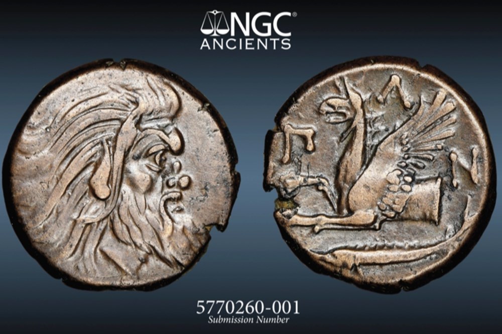 Greece (Thrace, Pantakapaion): ca. 310-303 BC bronze Æ21 2 coins ancient to greek greece thrace pantakapaion ca 310 303 bc bronze 21
