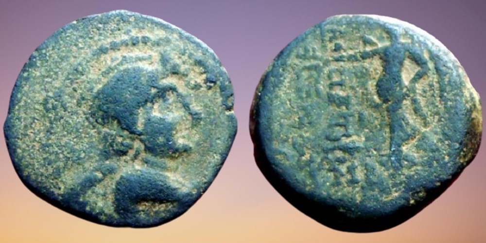 Seleucid Empire: bronze Æ18 of Antiochus IX, ca. 116-96 BC; Eros / Nike 4 coins ancient to greek seleucid empire bronze 18 of antiochus ix ca 116 96 bc eros nike