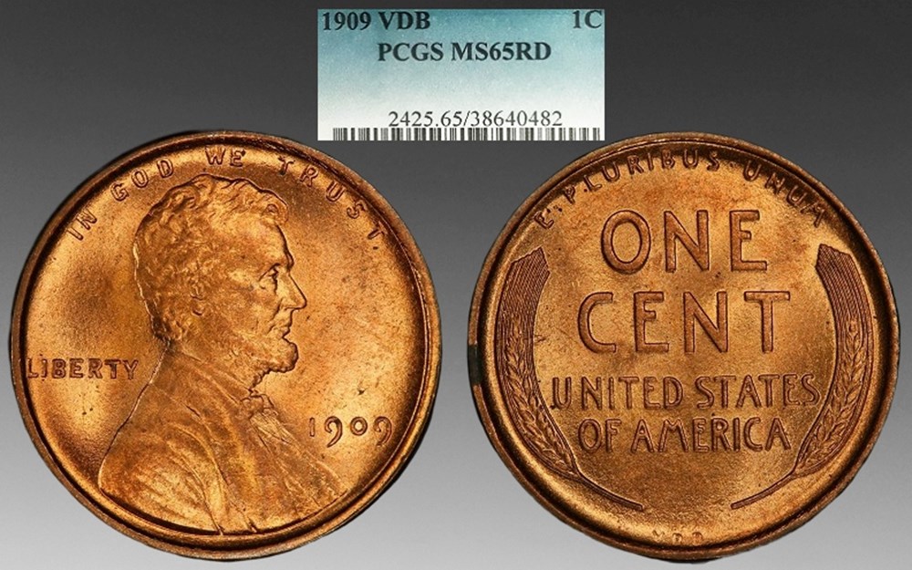 United States: 1909-VDB bronze Lincoln Wheat cent, saved by Ohio banker Leroy Zachman in 1909 coins world united states 1909 vdb bronze lincoln wheat cent saved by ohio banker leroy zachman in 1909