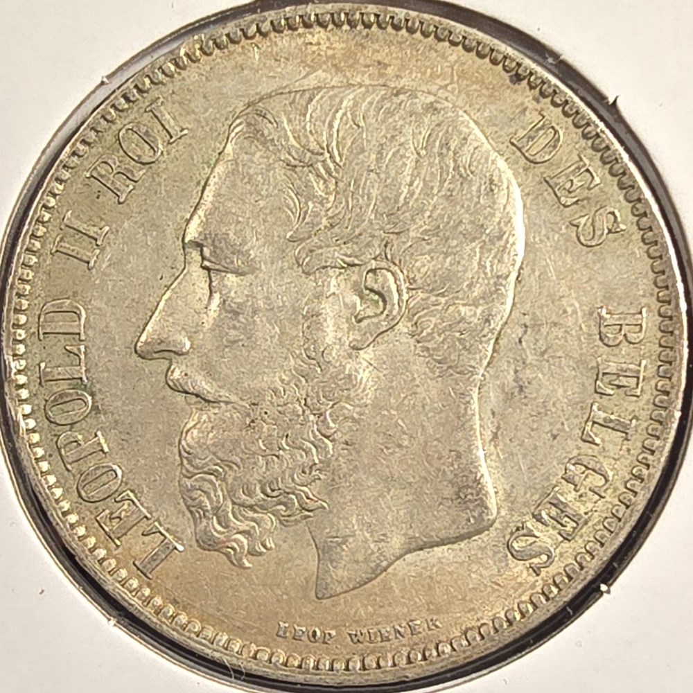 Belgium - 5 Francs, 1867 2 coins world belgium 5 francs 1867