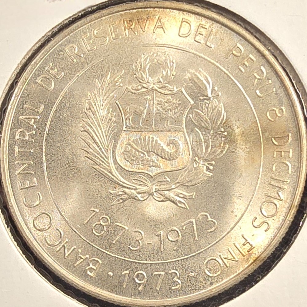 Peru - 100 Soles, 1973 3 coins world peru 100 soles 1973