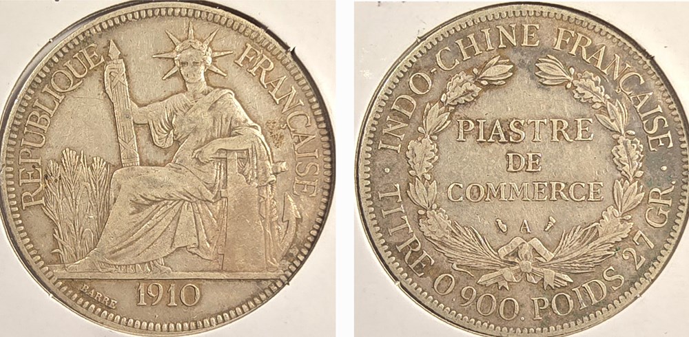 coins world french indo china piastre 1910
