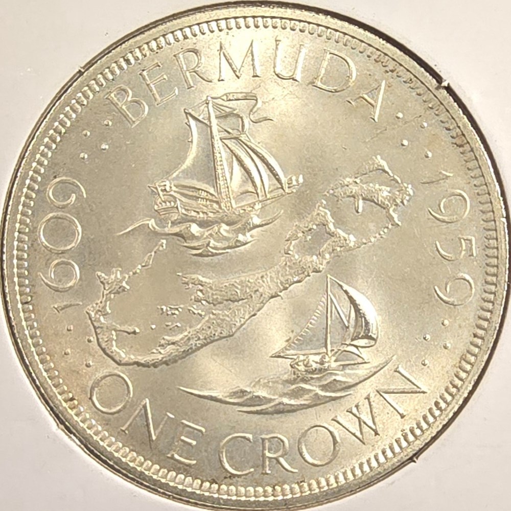 coins world bermuda crown 1959