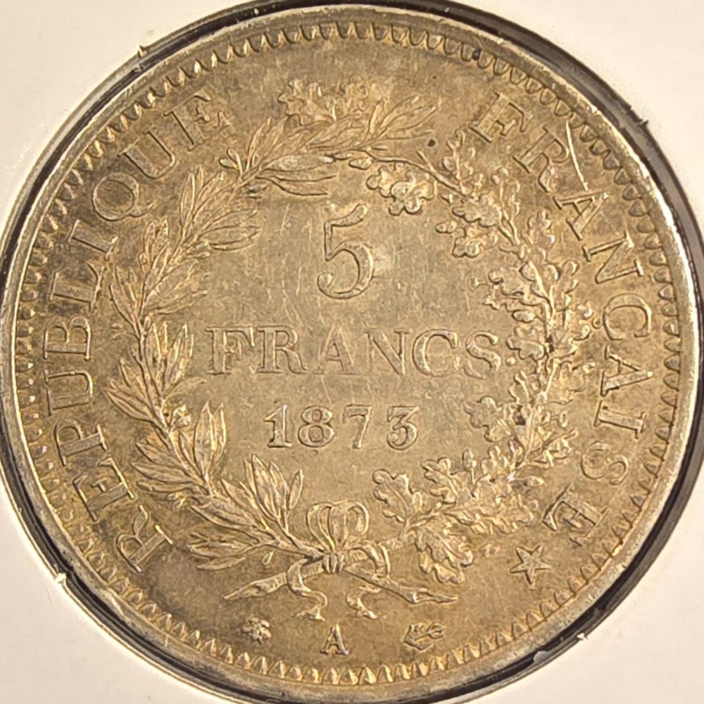 coins world france 5 francs 1873