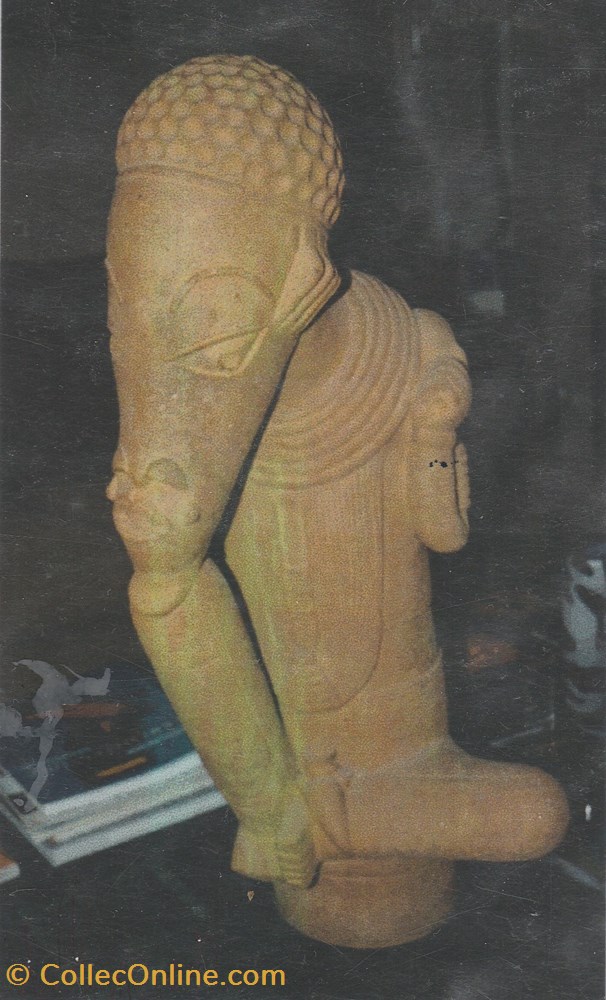 art antiquites africain terre cuite grand personnage masculin type penseur
