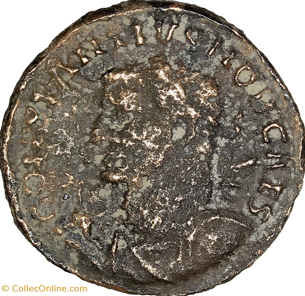 Follis de Constance Ier Chlore césar, Genius, 300-302, Lyon monnaies antiques romaines imperiales et republicaines follis de constance ier chlore cesar genius 300 302 lyon