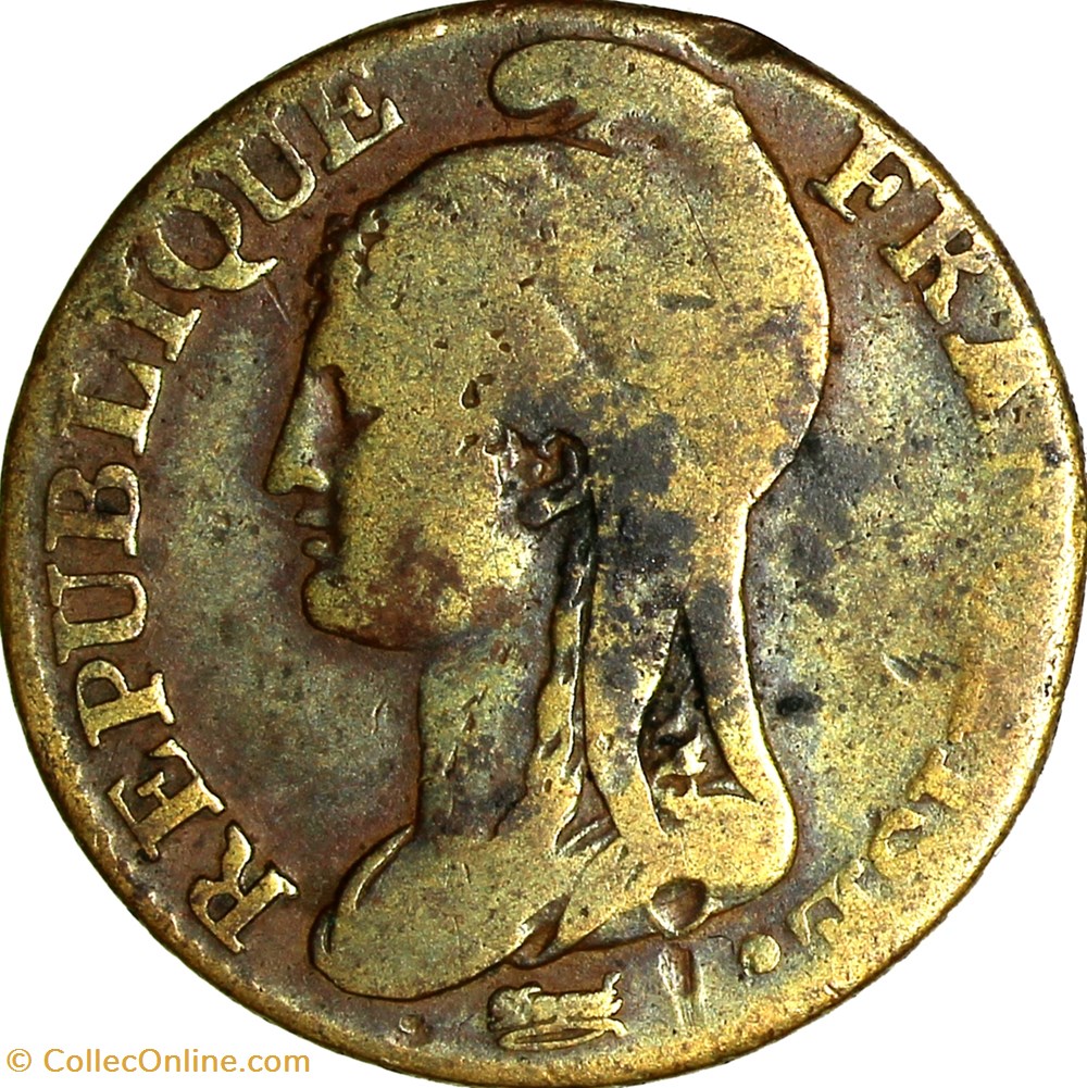 5 centimes Dupré, petit module, le Directoire, an 4, Paris monnaies monde france 5 centimes dupre petit module le directoire an 4 paris