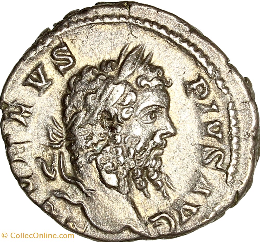 monnaies antiques romaines imperiales et republicaines denier de septime severe africa 207 rome