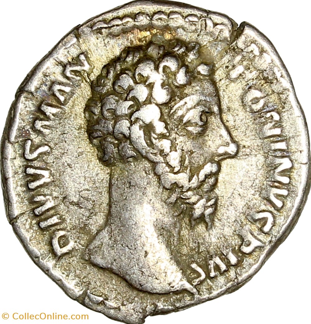 Denier de Marc Aurèle divinisé, Aigle, 180, Rome monnaies antiques romaines imperiales et republicaines denier de marc aurele divinise aigle 180 rome