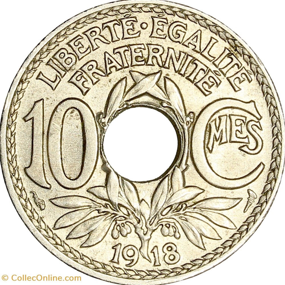 10 centimes Lindauer, IIIe République, 1918 monnaies monde france 10 centimes lindauer iiie republique 1918