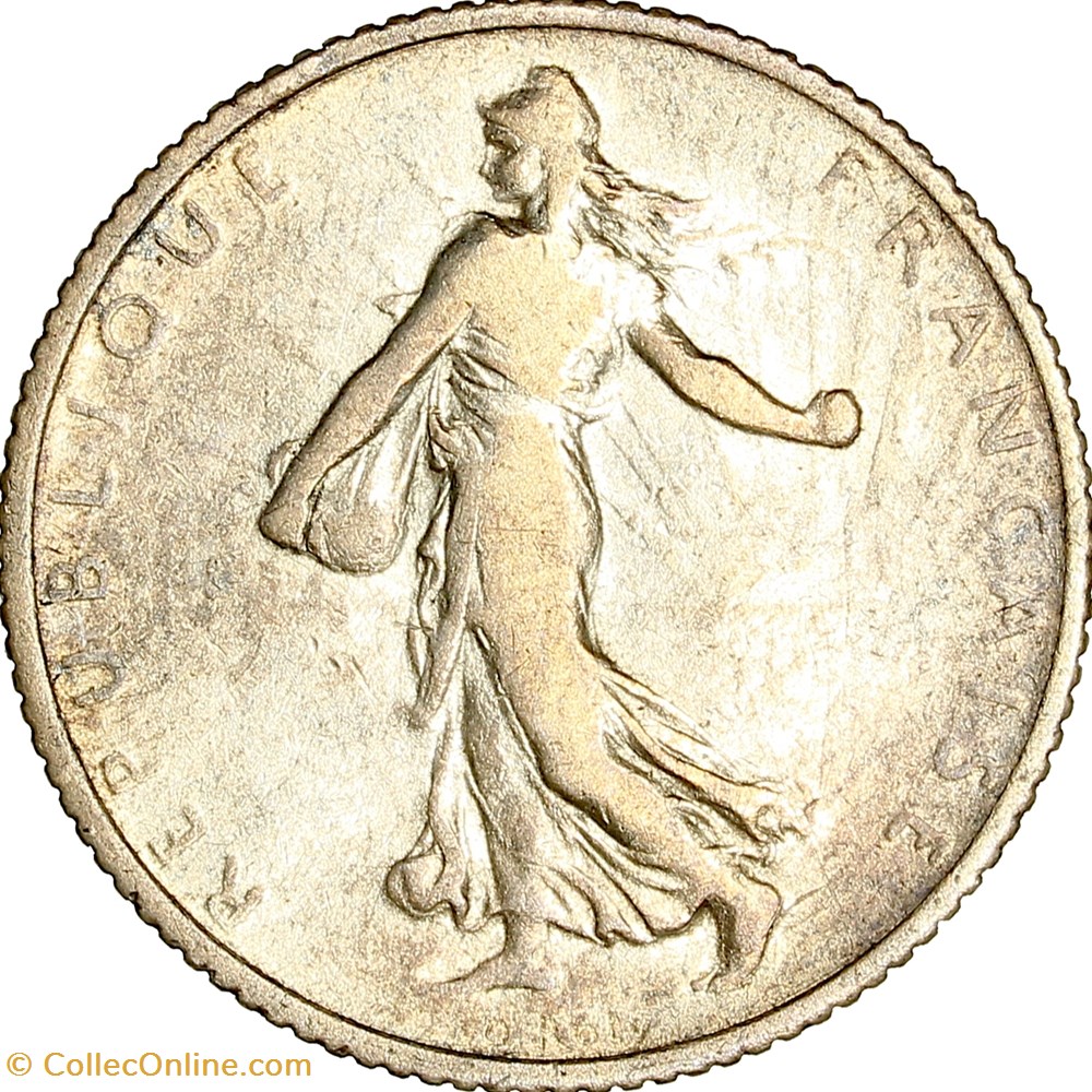 1 franc Semeuse, IIIe République, 1909 monnaies monde france 1 franc semeuse iiie republique 1909