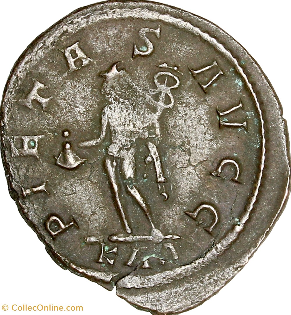 Aurelianus de Numérien, Mercure, début - été 284, Rome monnaies antiques romaines imperiales republicaines aurelianus de numerien mercure debut ete 284 rome