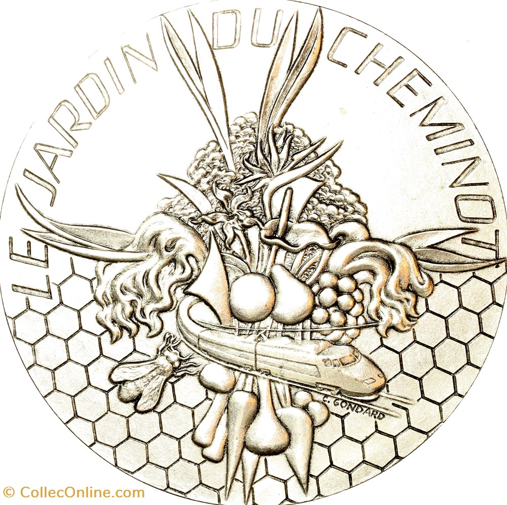 medailles france medaille du jardin du cheminot 1995