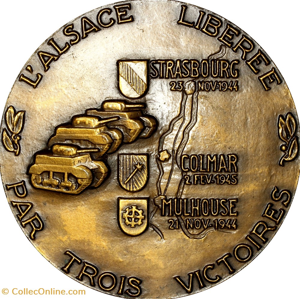 Médaille de l'Alsace et de sa libération en 1944-1945, 1983 medailles france medaille de alsace et de sa liberation en 1944 1945 1983