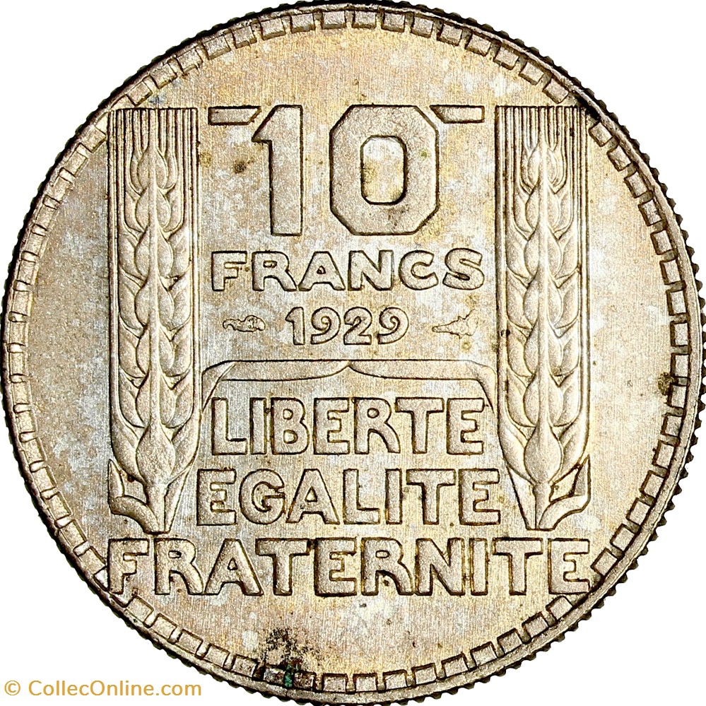 monnaies monde france 10 francs turin iiie republique 1929